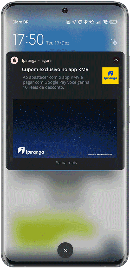 Exemplo animado do formato Push Gif
